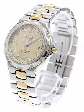 LONGINES Conquest L1.635.3 Date gold Dial Automatic Men's Watch_932832